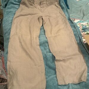 Banana Republic Women's Tan Wide Leg Pants